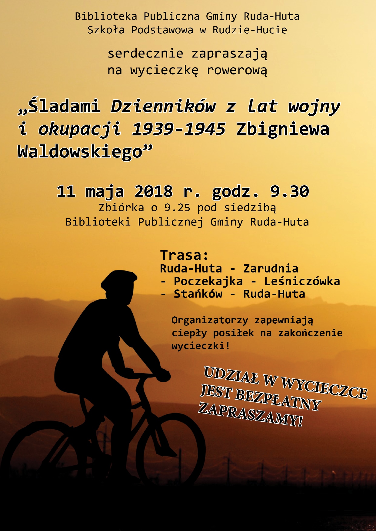 plakat sladami dziennikow